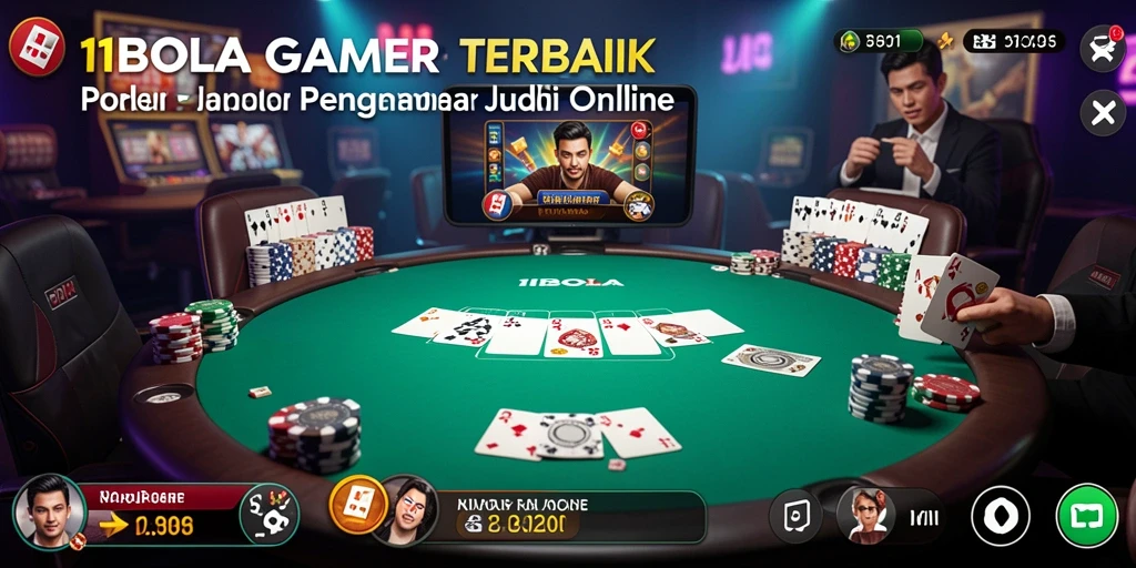 Tangkapan layar menunjukkan pemain menikmati poker di 11BOLA.