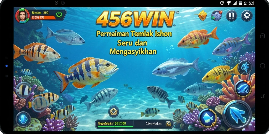 Tampilan gameplay seru dalam 456WIN saat menembak ikan.