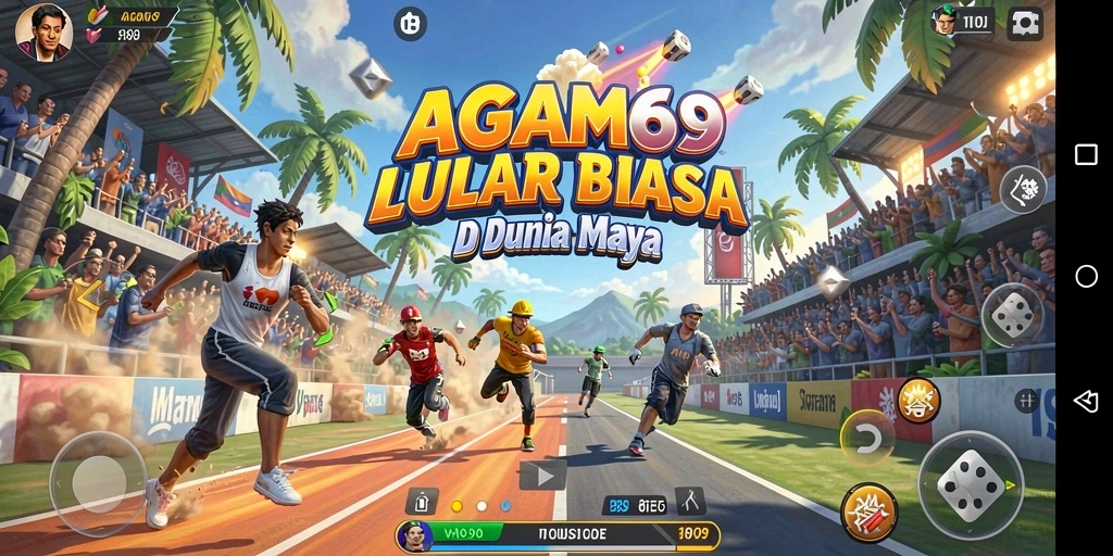 Gameplay balapan AGAM69 yang mendebarkan dan menantang.