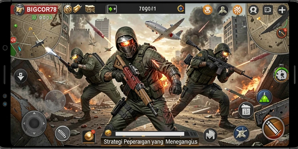 Tampilan gameplay seru dan menegangkan di BIGCOR78.