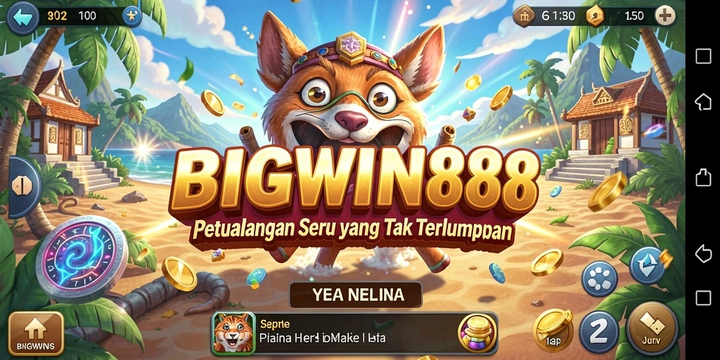 Tangkapan layar BIGWIN88 menampilkan aksi petualangan yang seru dan grafis menawan.