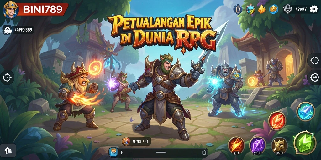 Tampilan gameplay BNI789 yang epik dan penuh aksi.
