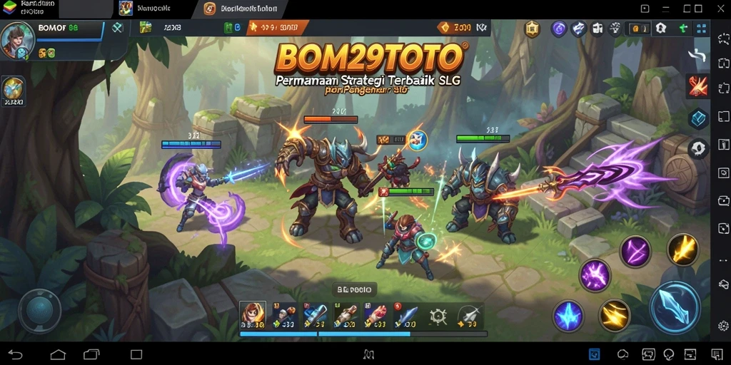 Screenshot gameplay <strong>BOM29TOTO</strong> yang menampilkan aksi membangun kerajaan.