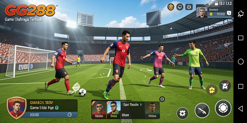 Screenshot gameplay GG288 menampilkan aksi seru dalam permainan olahraga.
