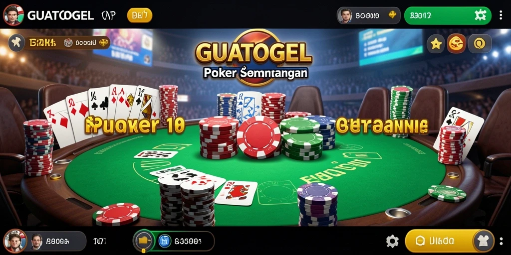 Tampilan menarik dari gameplay poker GUATOGEL yang seru.