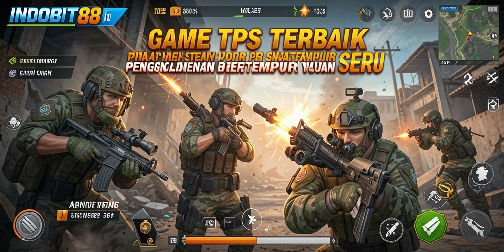Screenshot INDOBIT88 menunjukkan aksi pertempuran intens yang menarik.