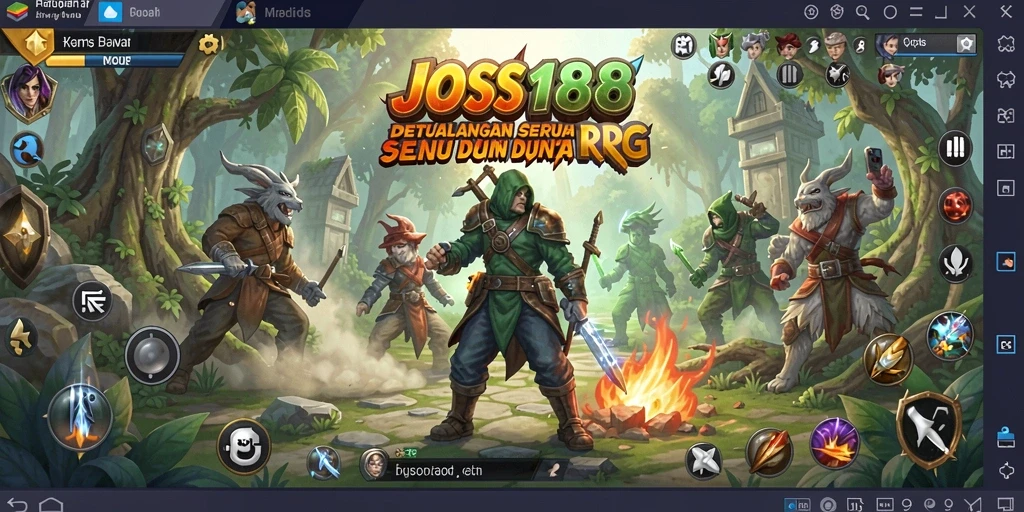Gameplay menarik dalam JOSS188 menampilkan pertarungan epik dan eksplorasi dunia.