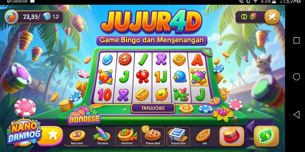 Tampilan gameplay JUJUR4D dengan suasana bermain Bingo yang menyenangkan.