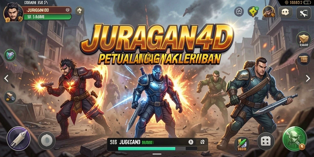 Tampilan aksi seru dalam gameplay JURAGAN4D yang menegangkan.