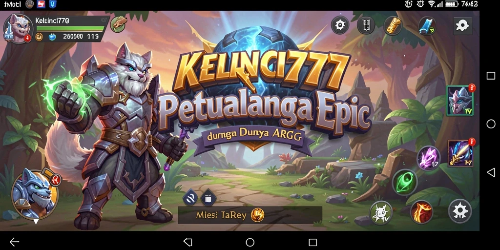 Tampilan grafis menawan dalam gameplay ARPG KELINCI777.