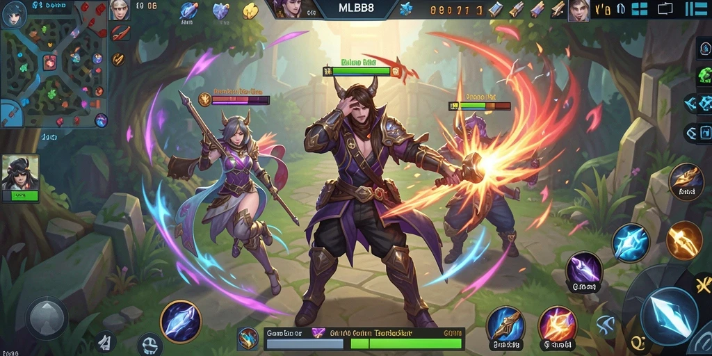 Tampilan screenshot gameplay <strong>MLBB8</strong> yang penuh warna dan menarik.
