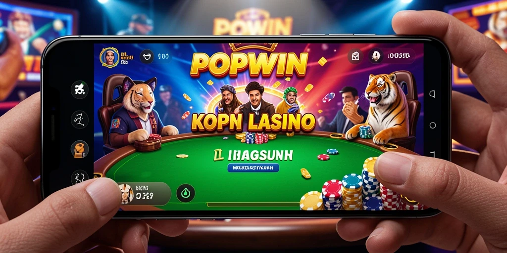 Screenshot menunjukkan gameplay menarik di kasino langsung POPWIN.