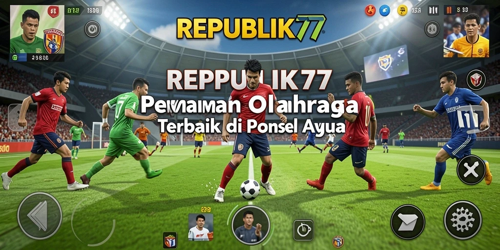 Screenshot gameplay dari REPUBLIK77 yang menampilkan aksi olahraga seru.