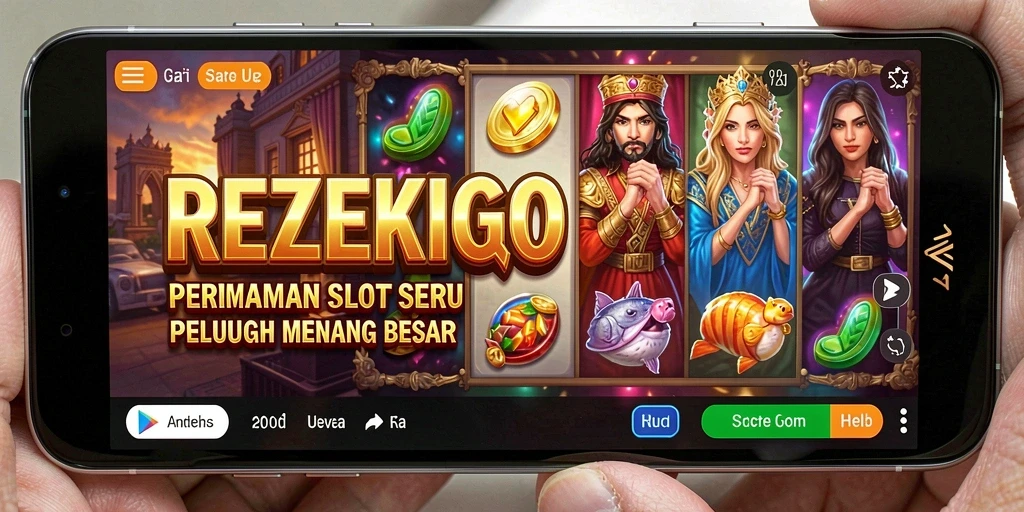 Tampilan menakjubkan dari gameplay Slot di REZEKIGO.