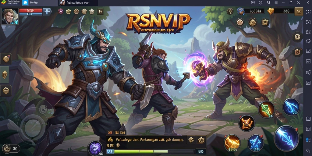 Tangkapan layar gameplay RSNVIP yang mendebarkan dan penuh aksi.