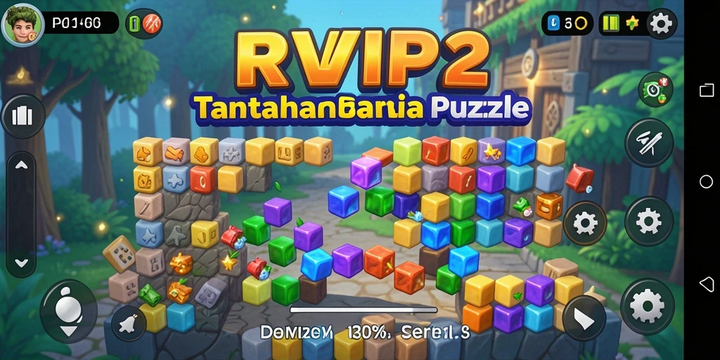 Screenshot gameplay RVIP2 menunjukkan momen menyelesaikan puzzle yang seru.