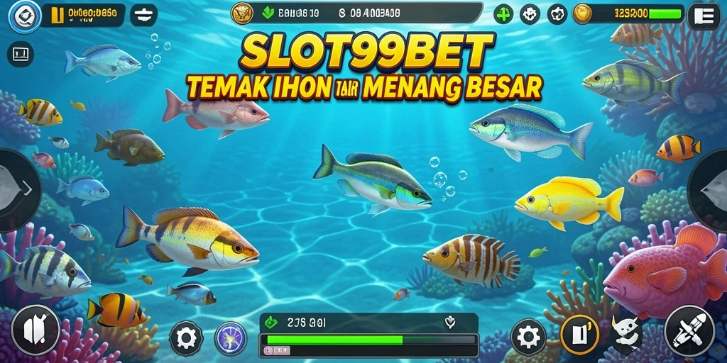 Gameplay seru menembak ikan dalam SLOT99BET.