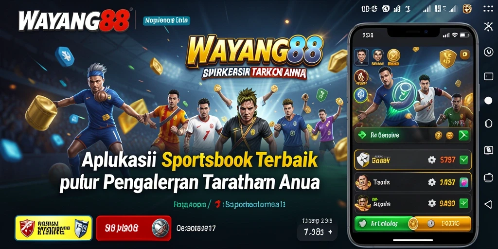 Screenshot utama WAYANG88 menampilkan momen seru taruhan Sportsbook.