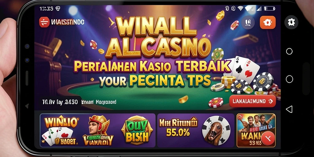 Screenshot gameplay <strong>WINALLCASINO</strong> dengan tampilan permainan kasino yang menarik.